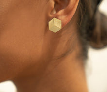 3D Sterling Silver and Gold Plated Pin/Pendant and Stud Earrings