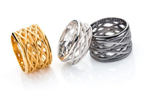 Rings - gold plated, sterling silver, oxidized sterling silver